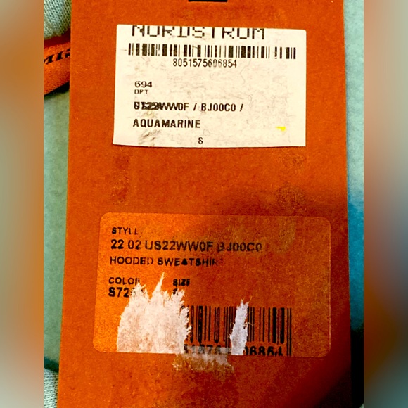 NWT Missoni Aquamarine Embroidered Medallion Logo Hoodie - Sz S - Picture 6 of 9